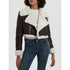 'Josselyn' Faux Fur Cropped Leather Jacket - Celes Fashion